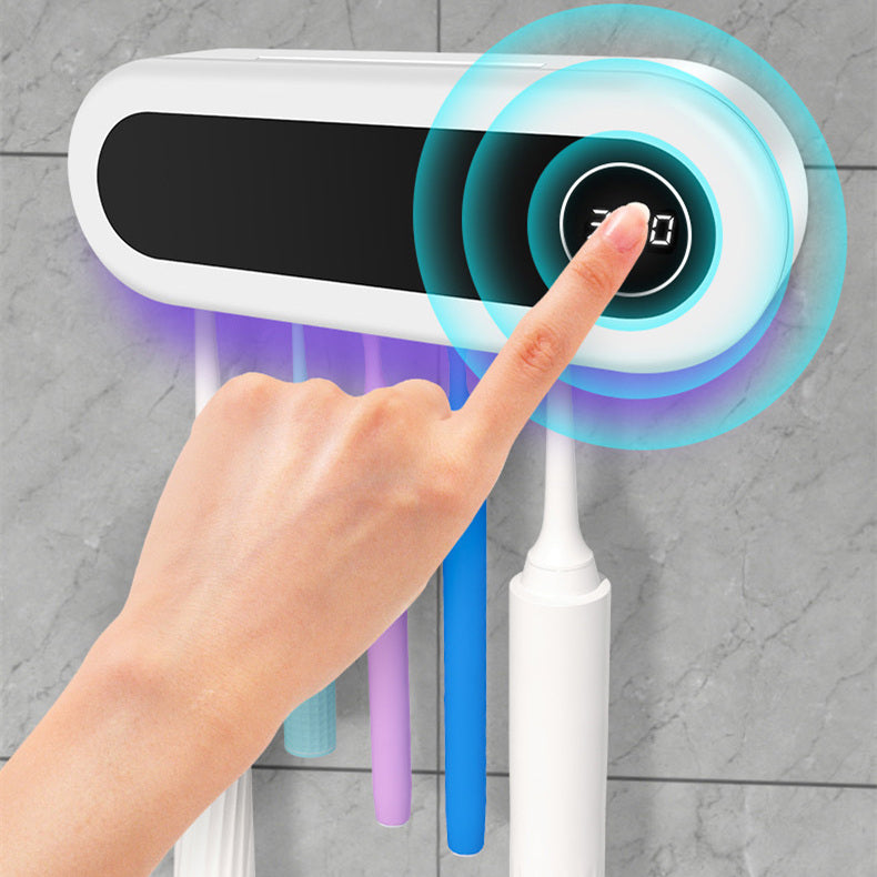 Wall-Mounted UV Toothbrush Sterilizer & Holder – Smart Bathroom Hygiene Solution