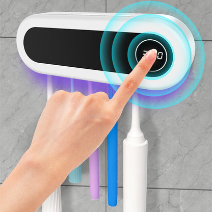 Wall-Mounted UV Toothbrush Sterilizer & Holder – Smart Bathroom Hygiene Solution
