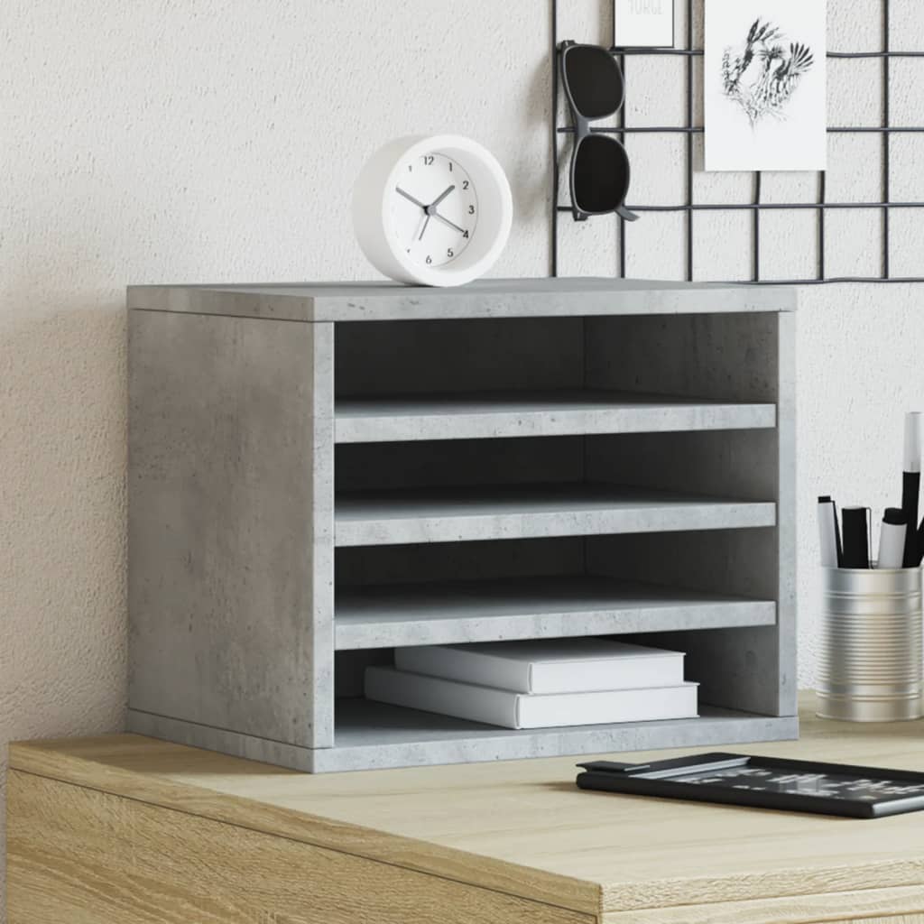 Desk Organizer 36 x 26 x 29.5 cm – Engineered Wood Office Storage (Sonoma Oak Finish)