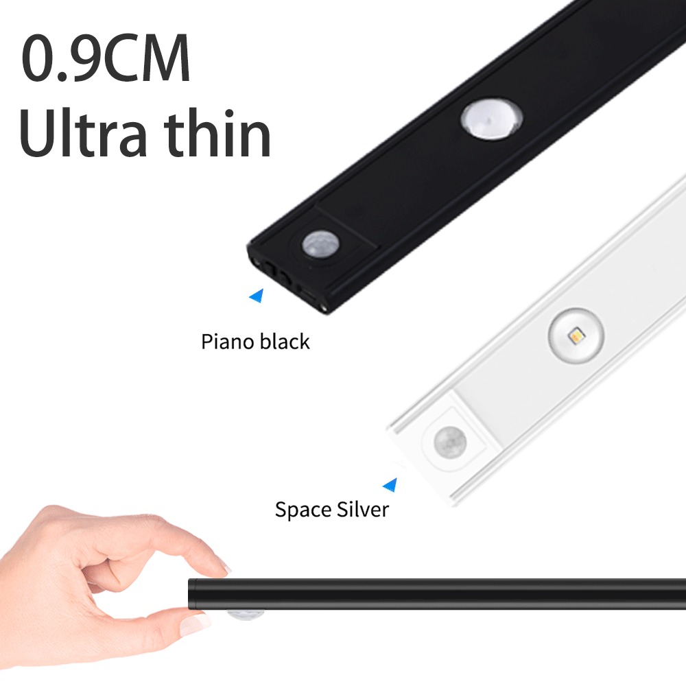 USB Rechargeable Motion Sensor LED Light – Ultra-Thin Wireless Cabinet & Wardrobe Light