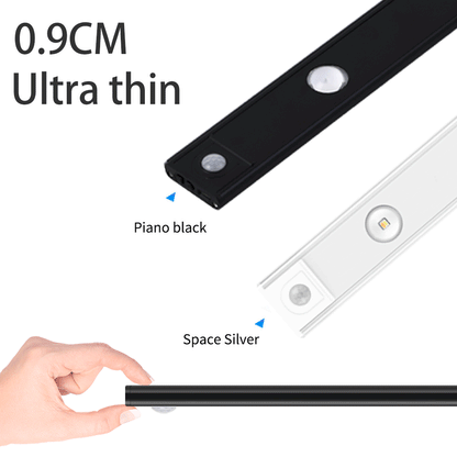 USB Rechargeable Motion Sensor LED Light – Ultra-Thin Wireless Cabinet & Wardrobe Light