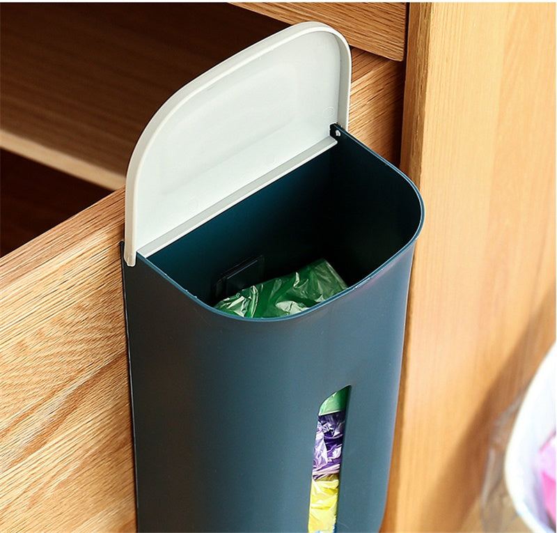 Wall-Mounted Plastic Bag Storage Box – Large Capacity, No-Drill Organizer