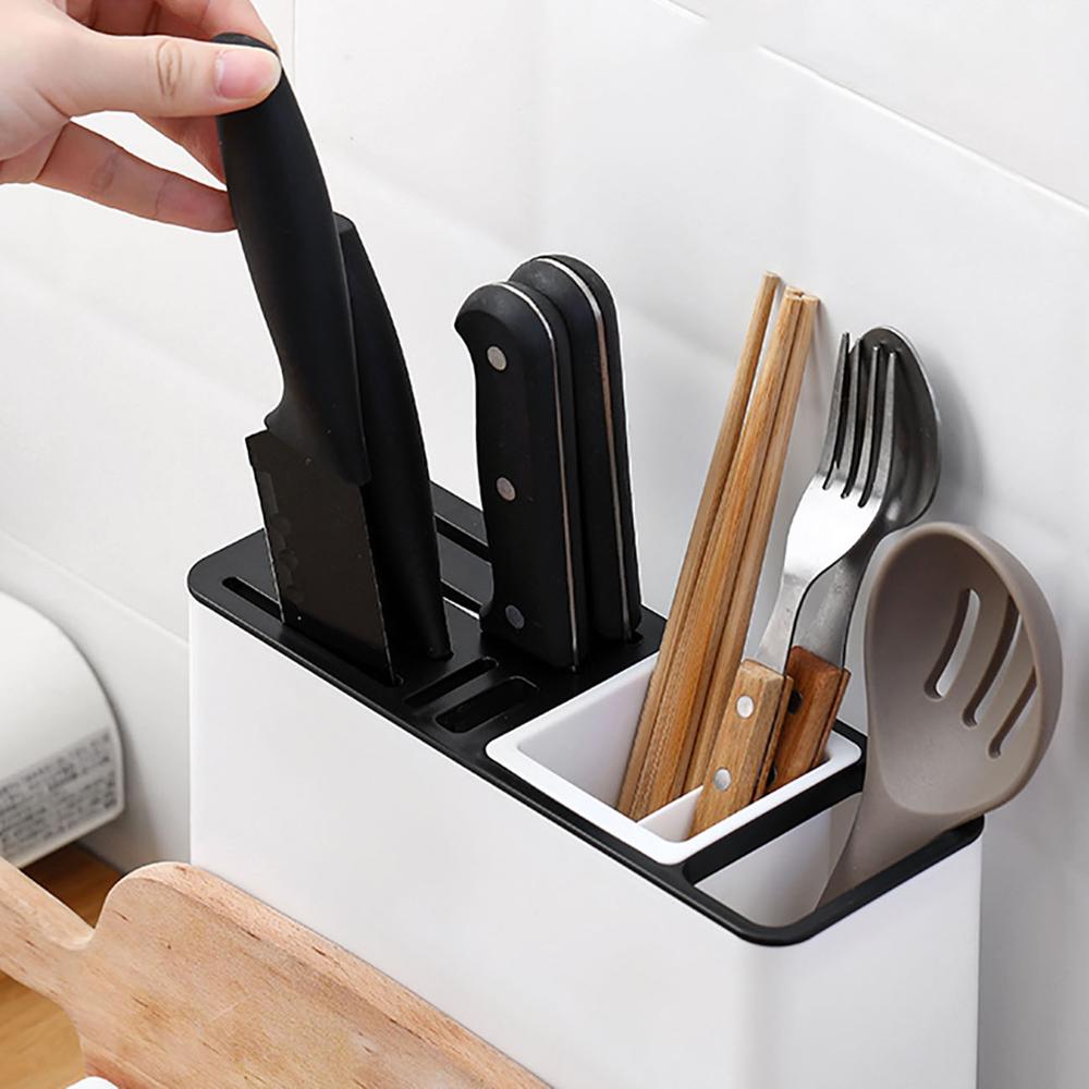 Kitchen Tableware & Knife Organizer – Desktop Storage Rack for Utensils