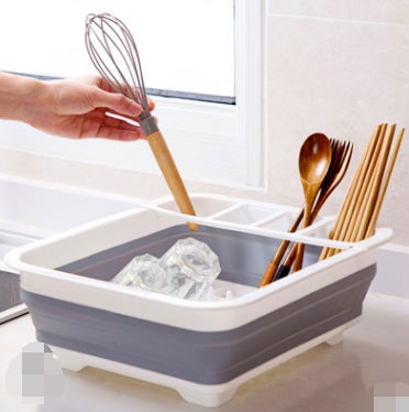 Folding Dish Drying Rack – Space-Saving Kitchen Drainer for Plates & Tableware