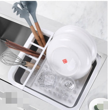 Folding Dish Drying Rack – Space-Saving Kitchen Drainer for Plates & Tableware