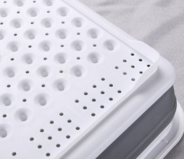 Folding Dish Drying Rack – Space-Saving Kitchen Drainer for Plates & Tableware