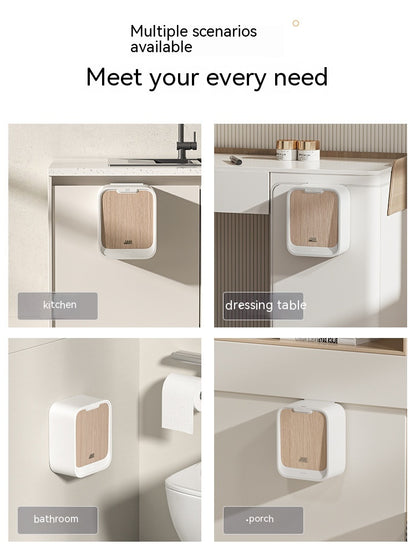 Wall-Mounted Smart Trash Can – 7L Space-Saving Design with Lid