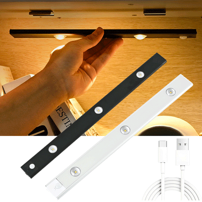USB Rechargeable Motion Sensor LED Light – Ultra-Thin Wireless Cabinet & Wardrobe Light