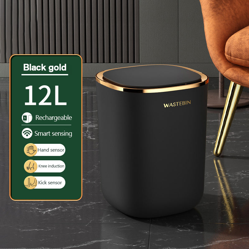 Smart Sensor Trash Can 12L – Touchless, Modern Bin with Lid