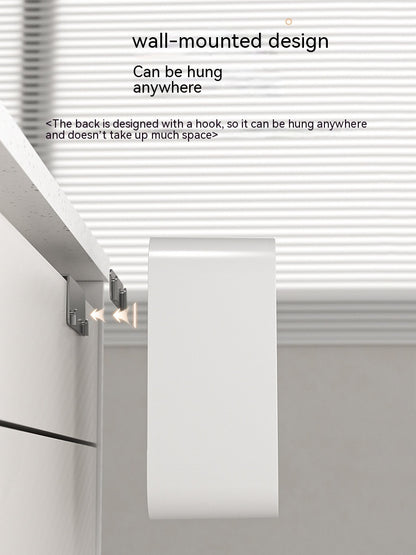 Wall-Mounted Smart Trash Can – 7L Space-Saving Design with Lid