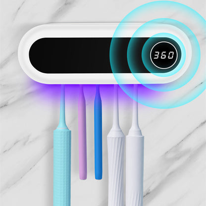 Wall-Mounted UV Toothbrush Sterilizer & Holder – Smart Bathroom Hygiene Solution