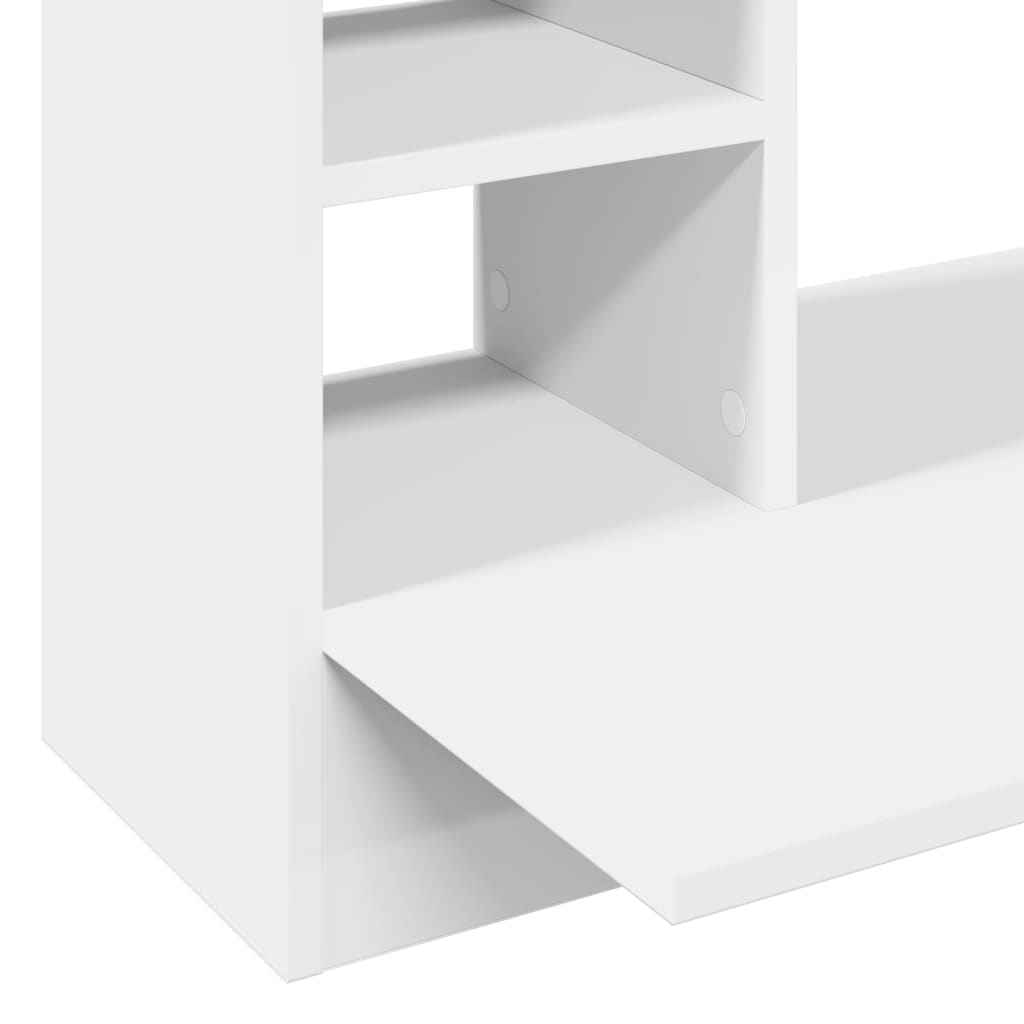 Wall-Mounted Desk 105 cm – Space-Saving Wooden Workstation with Storage