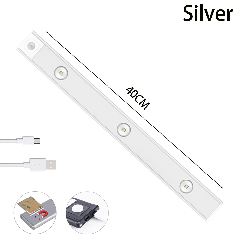 USB Rechargeable Motion Sensor LED Light – Ultra-Thin Wireless Cabinet & Wardrobe Light