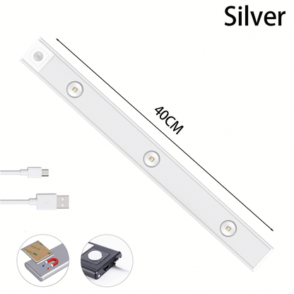 USB Rechargeable Motion Sensor LED Light – Ultra-Thin Wireless Cabinet & Wardrobe Light