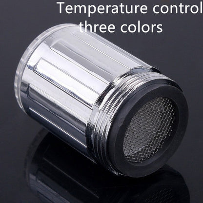 LED Temperature Sensitive Faucet Light – 3-Color Water Temperature Indicator
