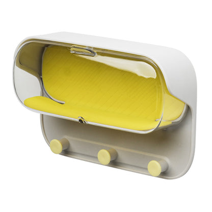 Wall-Mounted Bathroom Storage Box – Punch-Free Organizer for Glasses & Small Essentials