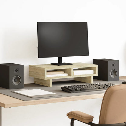 Monitor Stand 50 cm – Ergonomic Desk Riser in Engineered Wood (Up to 25 kg)