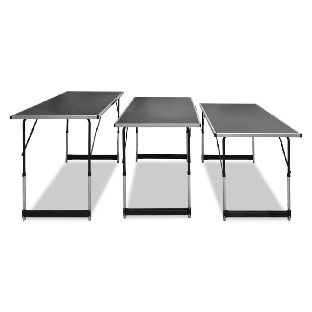 3-Piece Foldable Wallpapering Table Set – Height Adjustable Work Tables (100 × 60 cm)