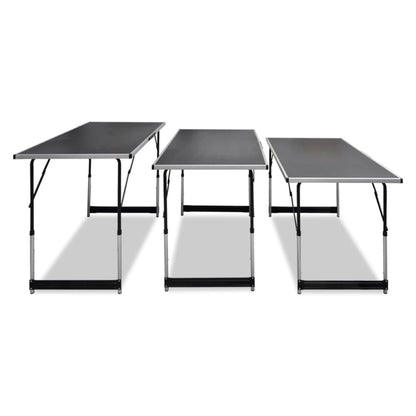3-Piece Foldable Wallpapering Table Set – Height Adjustable Work Tables (100 × 60 cm)