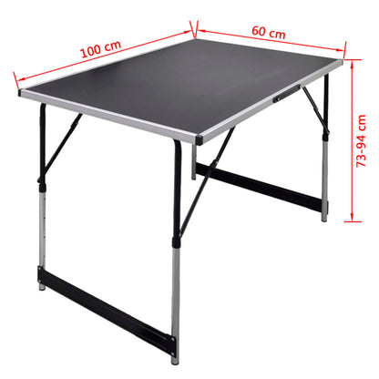 3-Piece Foldable Wallpapering Table Set – Height Adjustable Work Tables (100 × 60 cm)