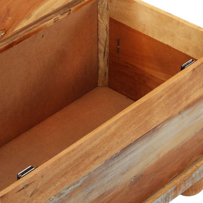 Coffee Table 70 cm – Reclaimed Mango Wood with Vintage Industrial Style