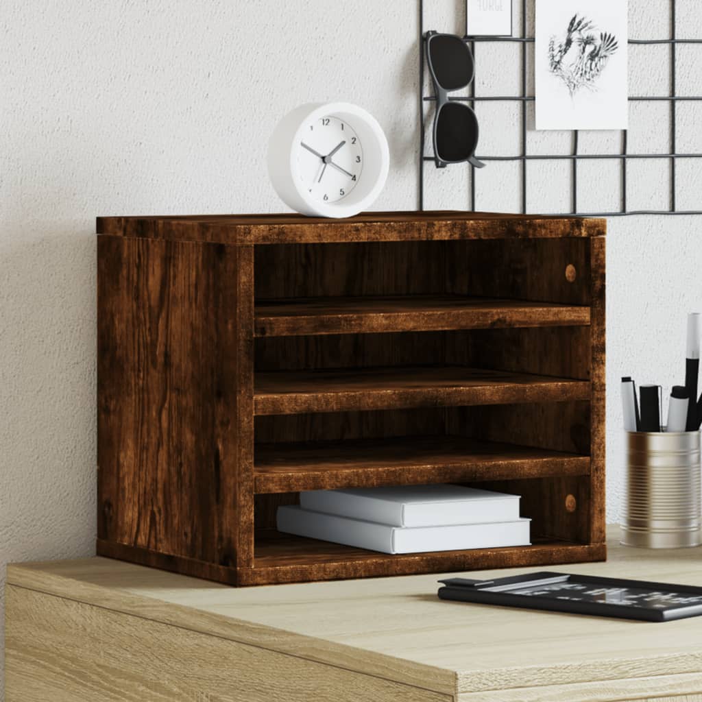Desk Organizer 36 x 26 x 29.5 cm – Engineered Wood Office Storage (Sonoma Oak Finish)