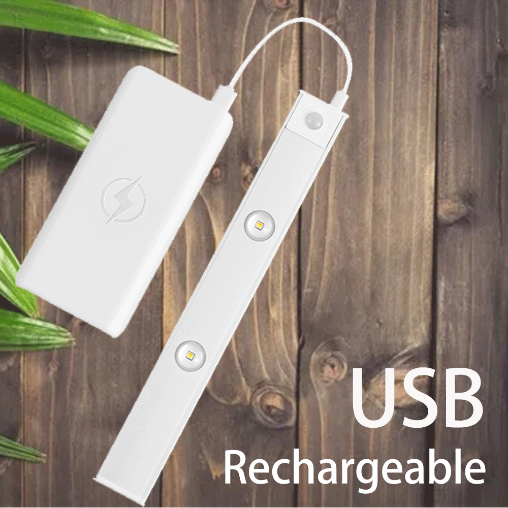USB Rechargeable Motion Sensor LED Light – Ultra-Thin Wireless Cabinet & Wardrobe Light