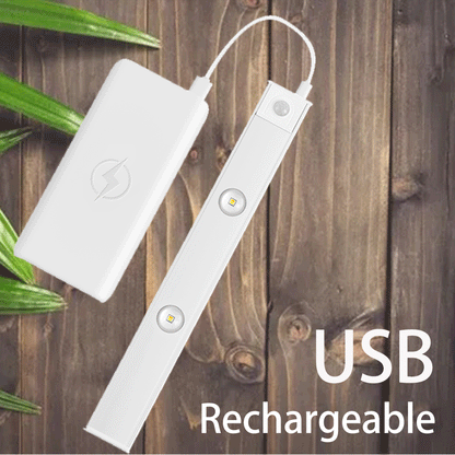 USB Rechargeable Motion Sensor LED Light – Ultra-Thin Wireless Cabinet & Wardrobe Light