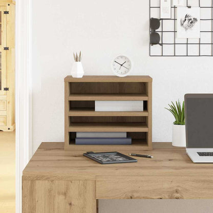 Desk Organizer 36 x 26 x 29.5 cm – Engineered Wood Office Storage (Sonoma Oak Finish)
