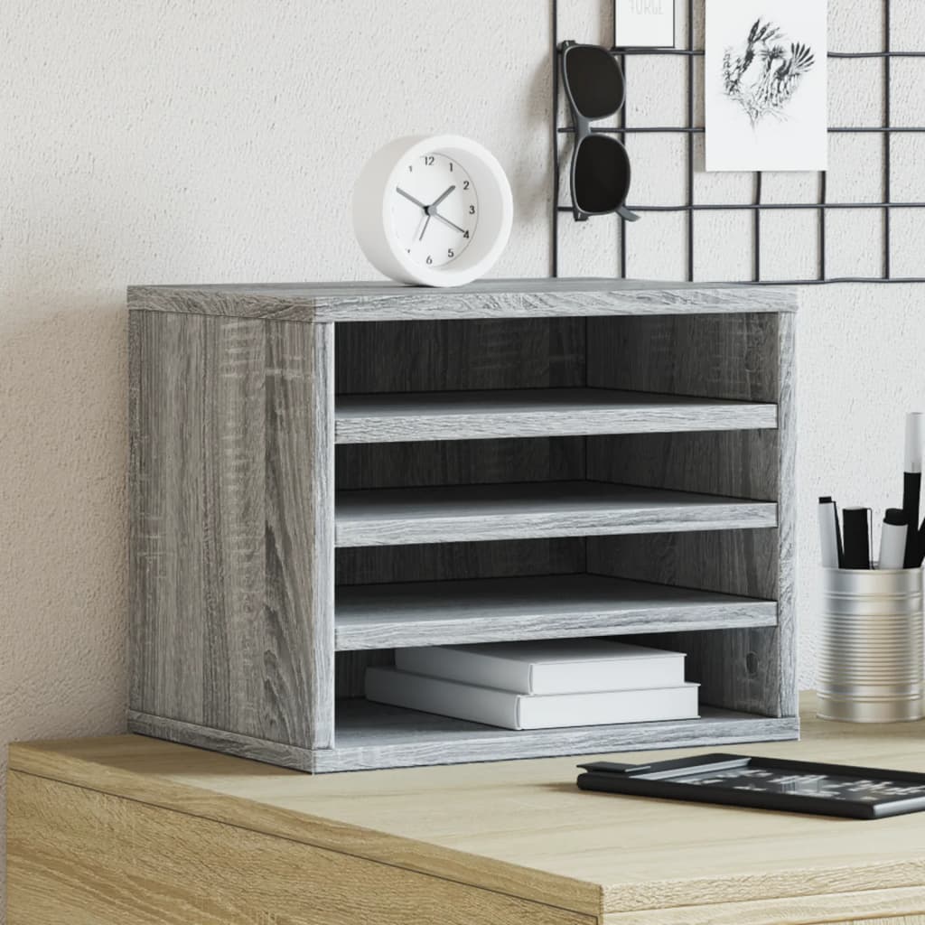 Desk Organizer 36 x 26 x 29.5 cm – Engineered Wood Office Storage (Sonoma Oak Finish)