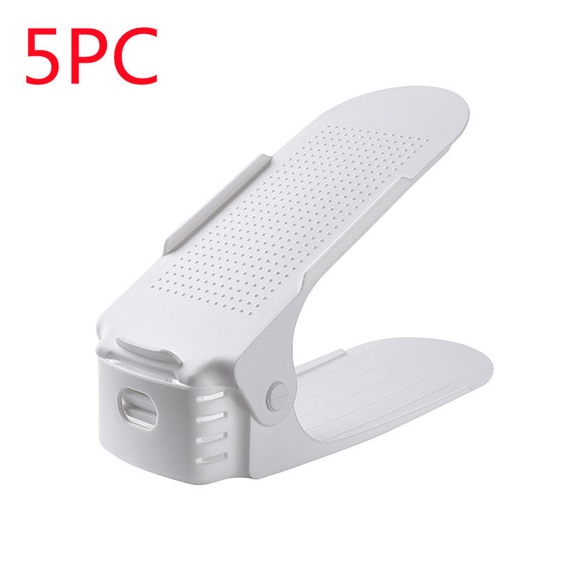 Stackable Shoe Organizer – Adjustable Double Shoe Storage Rack