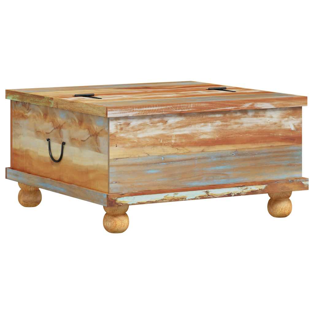 Coffee Table 70 cm – Reclaimed Mango Wood with Vintage Industrial Style