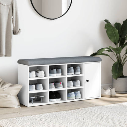 Wooden Shoe Bench 102 cm – Stylish Entryway Seating with Shoe Storage