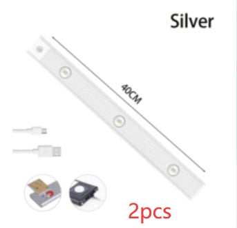 USB Rechargeable Motion Sensor LED Light – Ultra-Thin Wireless Cabinet & Wardrobe Light