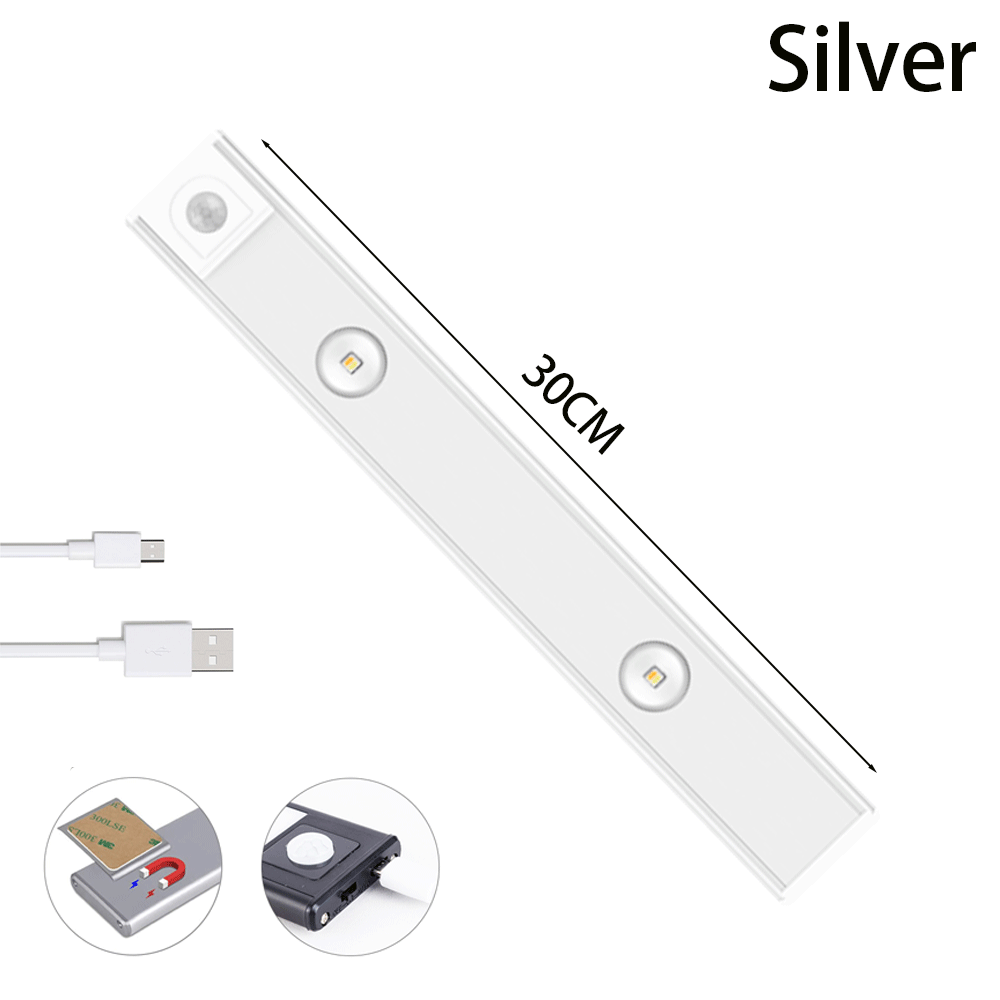 USB Rechargeable Motion Sensor LED Light – Ultra-Thin Wireless Cabinet & Wardrobe Light