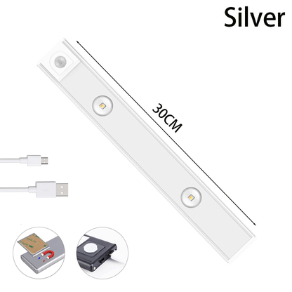 USB Rechargeable Motion Sensor LED Light – Ultra-Thin Wireless Cabinet & Wardrobe Light