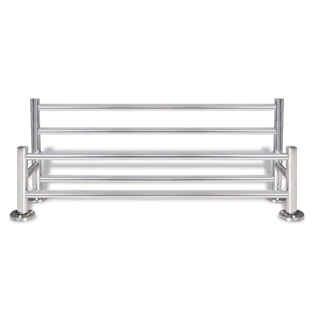 Wall-Mounted Towel Rack with 6 Bars – Stainless Steel Bathroom Organizer