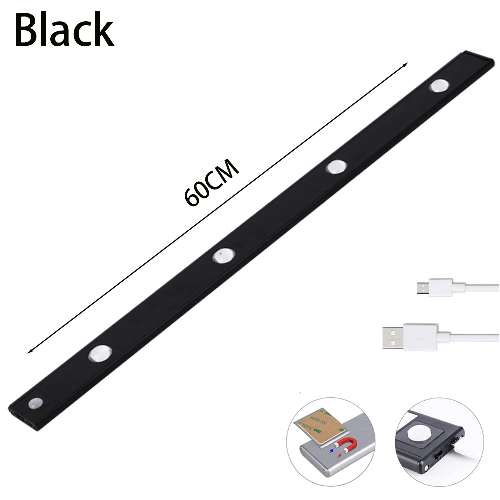 USB Rechargeable Motion Sensor LED Light – Ultra-Thin Wireless Cabinet & Wardrobe Light