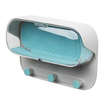 Wall-Mounted Bathroom Storage Box – Punch-Free Organizer for Glasses & Small Essentials