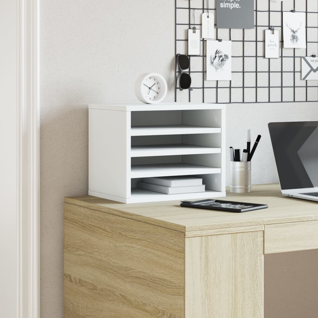 Desk Organizer 36 x 26 x 29.5 cm – Engineered Wood Office Storage (Sonoma Oak Finish)