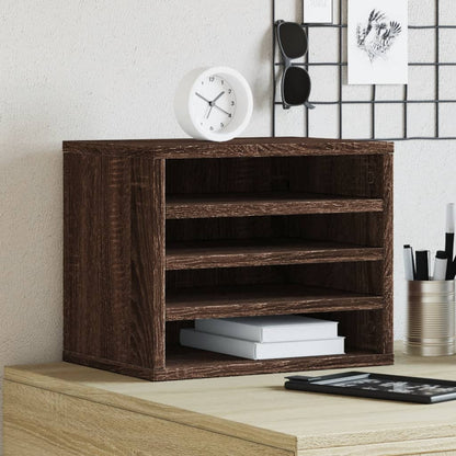 Desk Organizer 36 x 26 x 29.5 cm – Engineered Wood Office Storage (Sonoma Oak Finish)