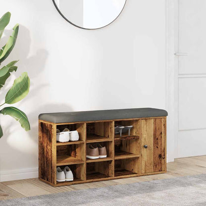 Wooden Shoe Bench 102 cm – Stylish Entryway Seating with Shoe Storage